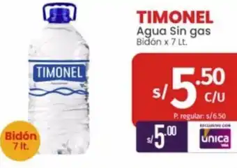 Vega Timonel Agua Sin Gas 7lt oferta