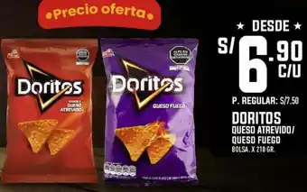 Vega Doritos Queso Atrevido/Queso Fuego 210g oferta