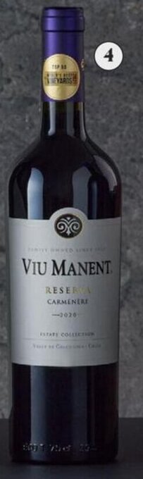 Wong Vino Viu Manent Reserva 750ml oferta