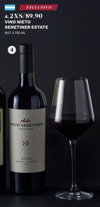Wong Vino Nieto Senetiner Estate oferta