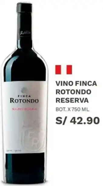 Wong Vino Finca Rotondo Reserva 750ml oferta