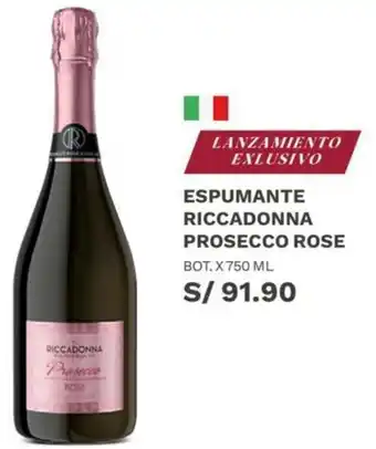 Wong Espumante Piccadonna Prosecco Rose 750ml oferta