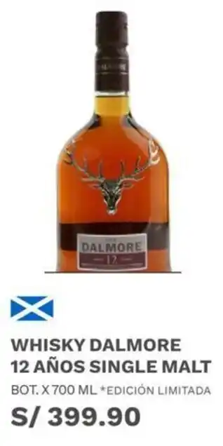 Whisky Dalmore 12 Años Single Malt 700ml