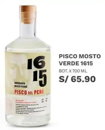 Pisco Mosto Verde 1615 700ml
