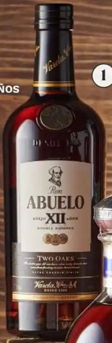 Wong Ron Abuelo XII Años Two Oaks 750ml oferta
