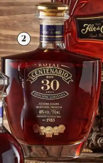 Wong Ron Royal Centenario 30 Años 750ml oferta