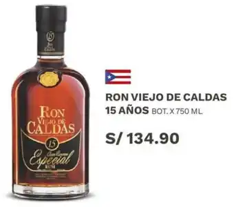 Wong Ron Viejo de Caldas 15 Años 750ml oferta