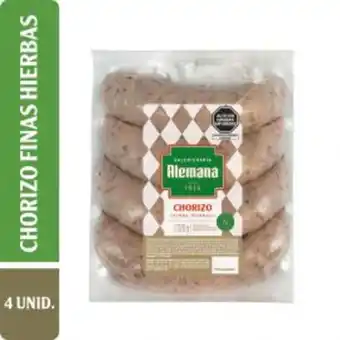 Chorizo finas hierbas salchichería alemana - unidad