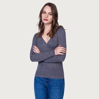 Mentha & Chocolate Chompa naomi gris oferta