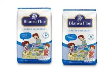 Freshmart Pack x2 harina blanca flor preparada 1 kg - pack oferta