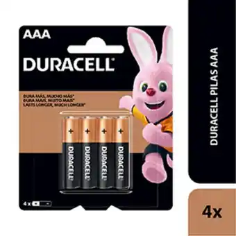 Mifarma Pilas duracell aaa alcalinas - blíster 4 un oferta