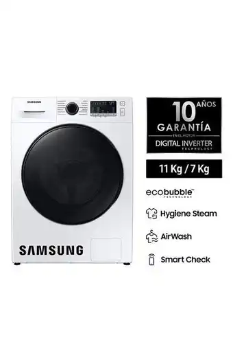 Tiendas EFE Lavaseca samsung ecobubble 11/7 kg wd11t4046be/pe oferta