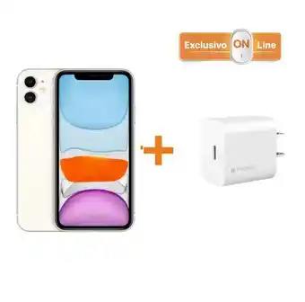 iShop Iphone 11 - 128 gb - blanco + cubo de carga mophie exclusivo online oferta
