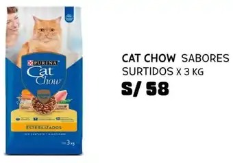 Wong Cat Chow Sabores Surtidos 3kg oferta
