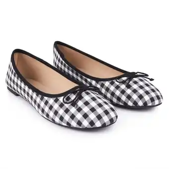 Tottus Ballerina vichy mujer negro 40 oferta
