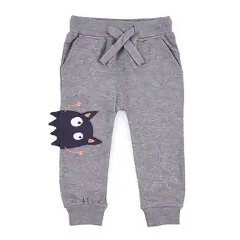 Tottus Jogger parche monster bebé 18m gris melange oferta