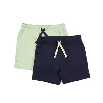 Tottus Pack 2 short french terry niño talla 2 nav/verd oferta