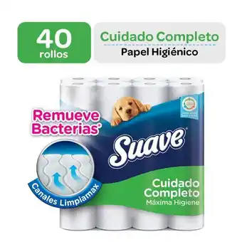 Tottus Papel higiénico suave cuidado completo 40 rollos oferta