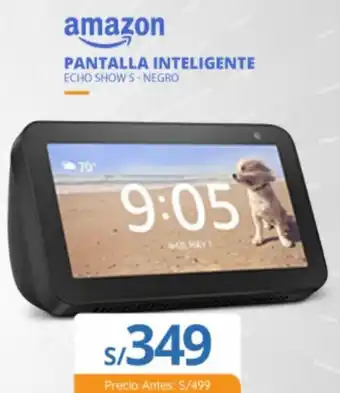 Tiendas EFE Amazon Pantalla Inteligente Echo Shows 5 - Negro oferta