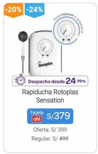 Promart Rapiducha Rotoplas Sensation oferta