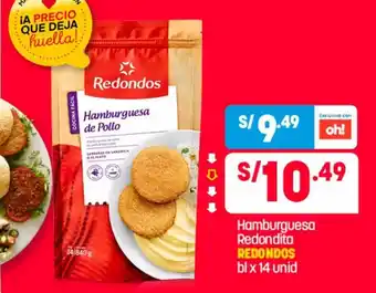 Plaza Vea Hamburguesa Redondita Redondos bl x 14 unid oferta