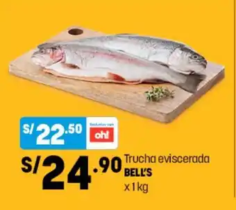 Plaza Vea Trucha eviscerada Bell's x 1 kg oferta