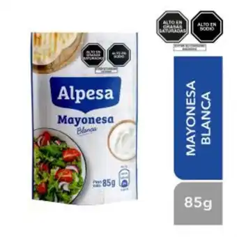 Freshmart Mayonesa blanca alpesa - envase 85 gr - unidad oferta