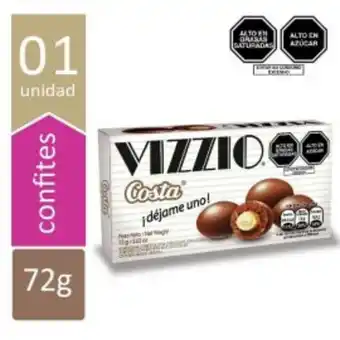 Freshmart Almendras con chocolate con leche vizzio - caja 72 gr - unidad oferta