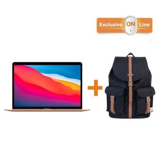 iShop Macbook air gold 256gb + mochila herschel dawson - negro exclusivo online oferta