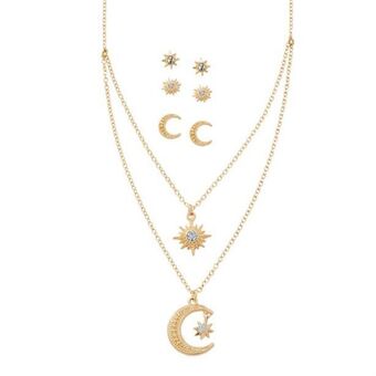 Avon Set x 4 collar + aretes luna oferta