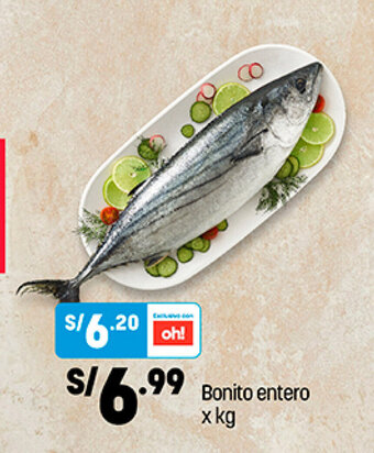 Plaza Vea Bonito entero x kg oferta