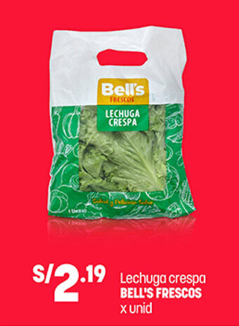 Plaza Vea Lechuga crespa Bell's Frescos x unid oferta