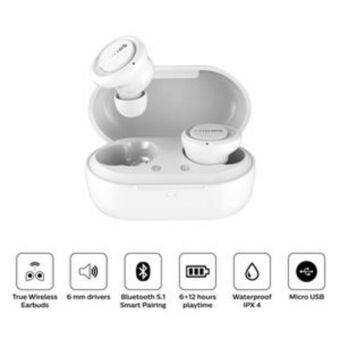 Tai Loy Audifono philips true wireless tat1215 blanco oferta
