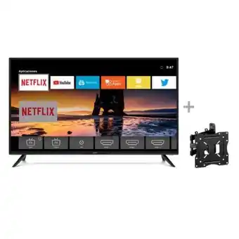 Hiraoka Tv miray led smart fhd 40" ms40-e202 + rack giratorio sgm 26-40 miray oferta