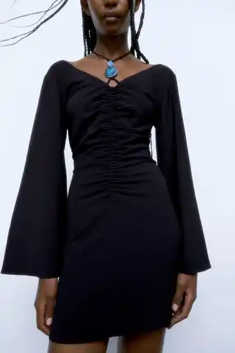 ZARA Vestido mini piedras oferta