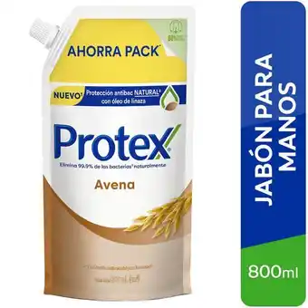 Vivanda Jabón líquido antibacterial protex avena doypack 800ml oferta