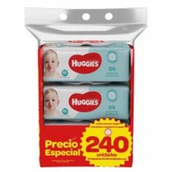 Metro Tripack toallitas húmedas huggies cuidado 4 en 1 80un oferta