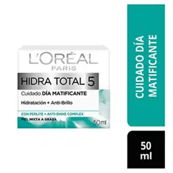 InkaFarma Crema hidratante matificante l'oréal paris skin care hidra-total 5 - pote 50 ml oferta