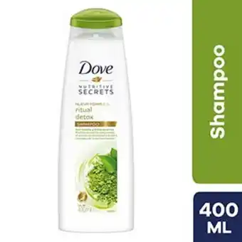 InkaFarma Shampoo dove nutritive secrets ritual detox - frasco 400 ml oferta