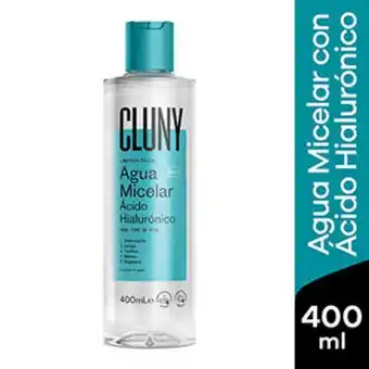 InkaFarma Agua micelar cluny con ácido hialurónico - frasco 400 ml oferta