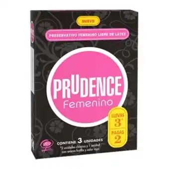 InkaFarma Preservativo femenino prudence clásico - caja 3 un oferta