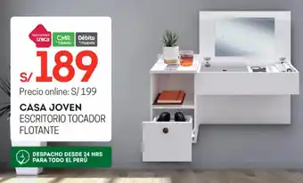Tottus Casa Joven Escritorio Tocador Flotante oferta