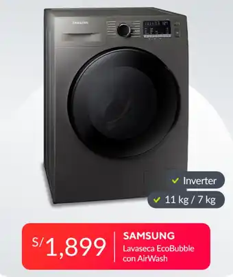 Falabella Samsung Lavaseca EcoBubble con Airwash 11kg / 7kg oferta