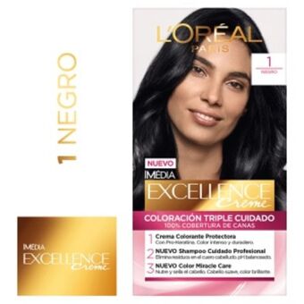 Mifarma Tinte para cabello excellence #1 negro - kit 1 un oferta