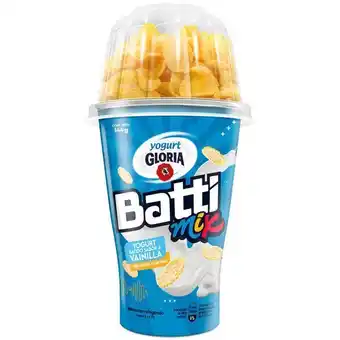 Vivanda Yogurt gloria battimix vainilla con hojuelas de maíz vaso 144g oferta