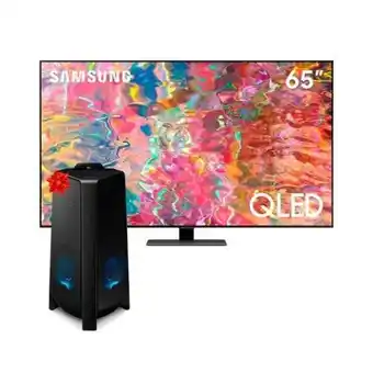 Hiraoka Tv samsung qled 4k smart 65" qn65q80bagxpe (2022) + torre de sonido samsung 300w mx-t40 oferta