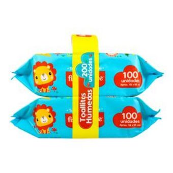 Tai Loy Toallitas humedas limpieza total 2x100 unidades fisher price oferta
