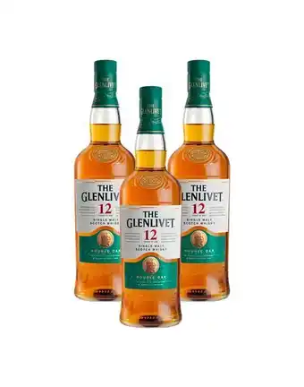 Sumon Licores Whisky the glenlivet 12 años 700ml x3 oferta