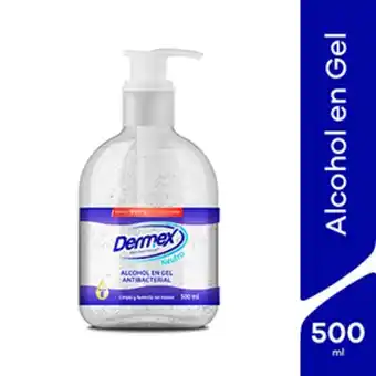 InkaFarma Alcohol en gel dermex antibacterial neutro - frasco 500 ml oferta