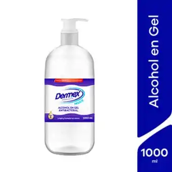 InkaFarma Alcohol gel dermex antibacterial neutro - frasco 1000 ml oferta